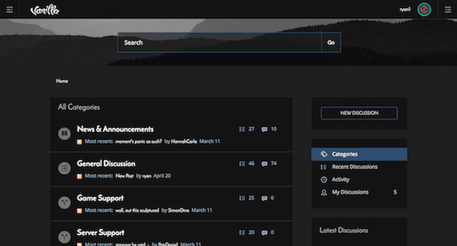 Vanilla Forums Theme image